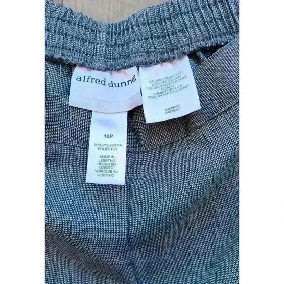 Alfred Dunner Woman's Dress Pants Size 10P Black And White Check Pattern - Picture 6 of 6